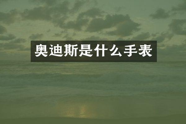 奥迪斯是什么手表