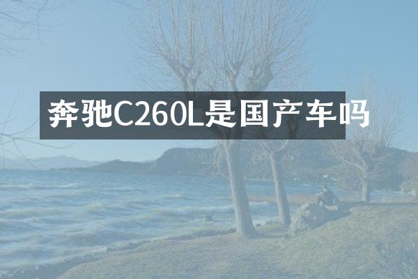 奔驰C260L是国产车吗