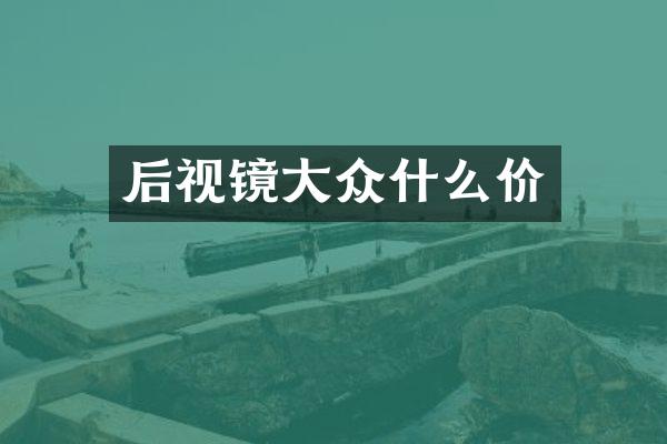 后视镜大众什么价