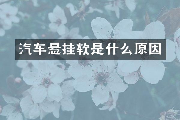 汽车悬挂软是什么原因