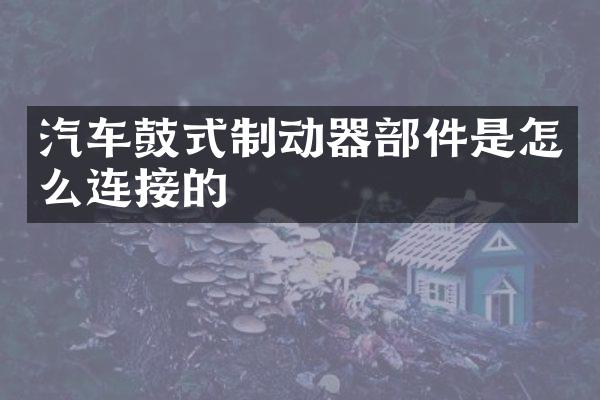 汽车鼓式制动器部件是怎么连接的