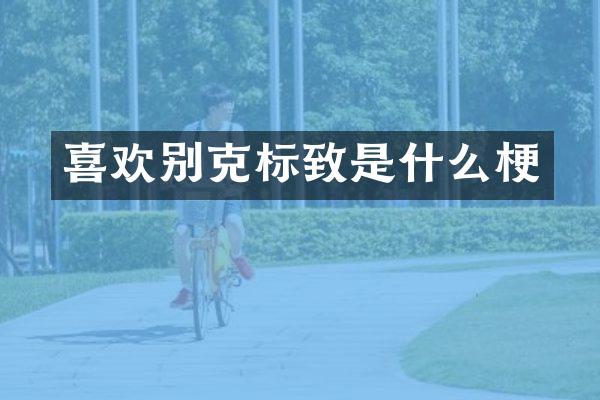 喜欢别克标致是什么梗