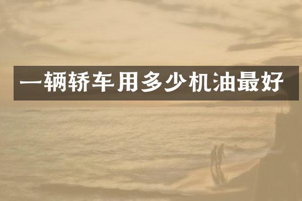 一辆轿车用多少机油最好