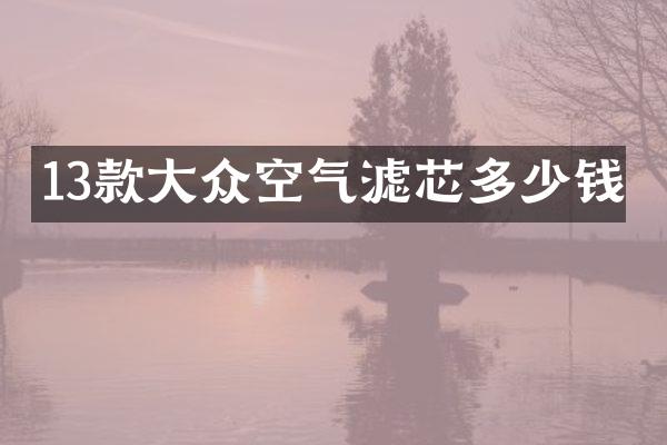 13款大众空气滤芯多少钱