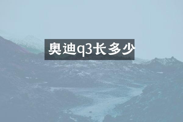 奥迪q3长多少