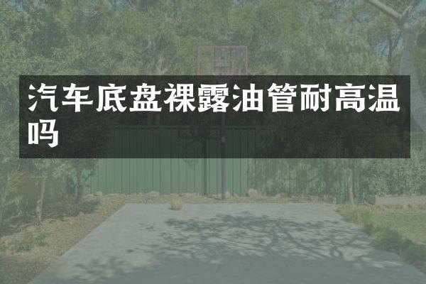 汽车底盘裸露油管耐高温吗