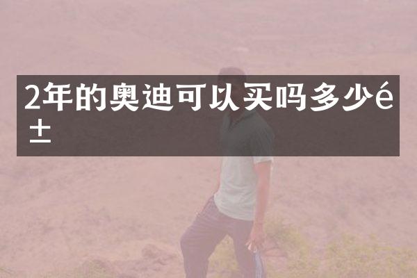 2年的奥迪可以买吗多少钱