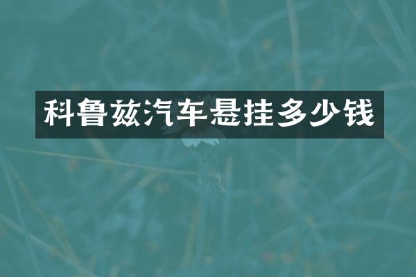 科鲁兹汽车悬挂多少钱