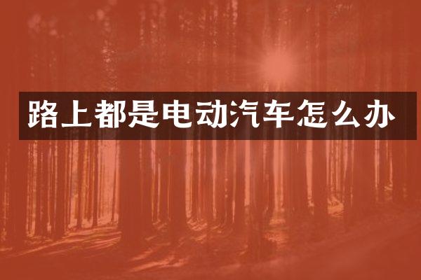 路上都是电动汽车怎么办