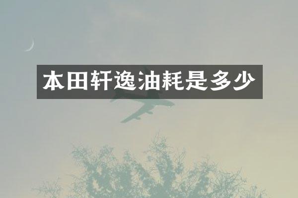 本田轩逸油耗是多少
