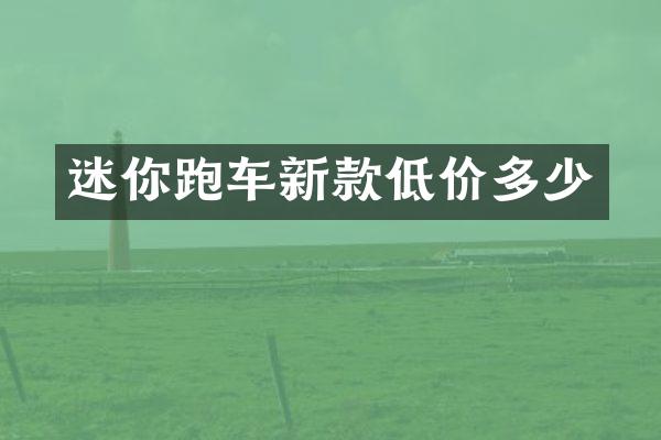 迷你跑车新款低价多少