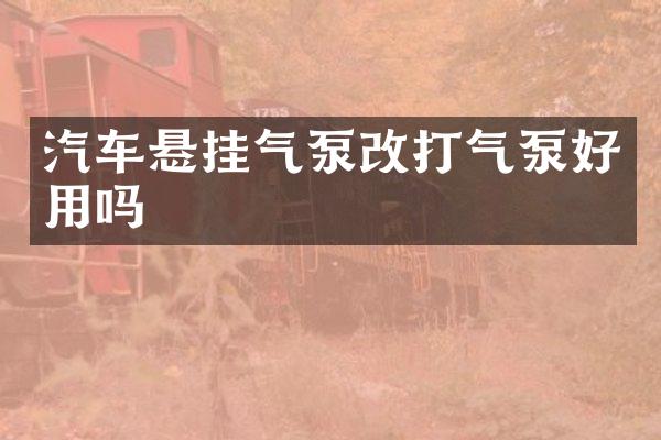 汽车悬挂气泵改打气泵好用吗