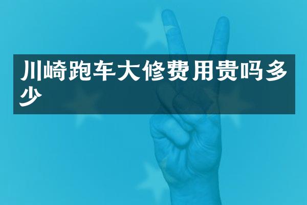 川崎跑车大修费用贵吗多少