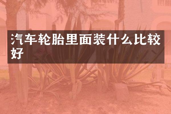 汽车轮胎里面装什么比较好