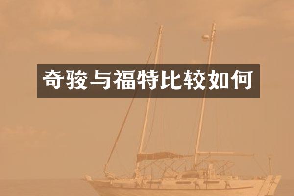 奇骏与福特比较如何