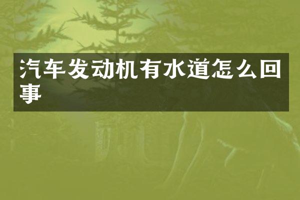 汽车发动机有水道怎么回事