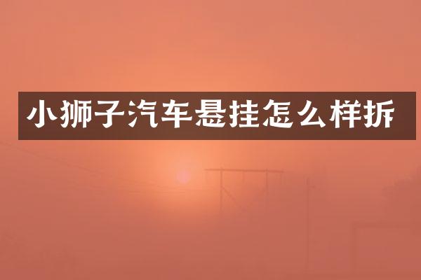 小狮子汽车悬挂怎么样拆