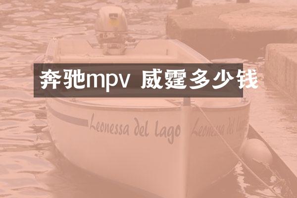奔驰mpv 威霆多少钱