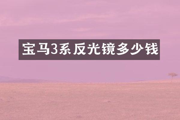 宝马3系反光镜多少钱