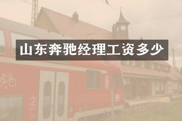 山东奔驰经理工资多少