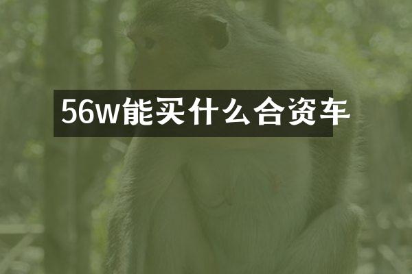 56w能合资车