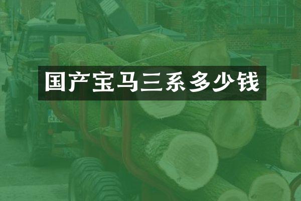 国产宝马三系多少钱