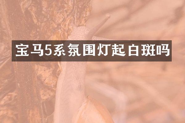 宝马5系氛围灯起白斑吗