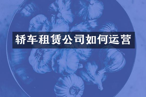 轿车租赁公司如何运营