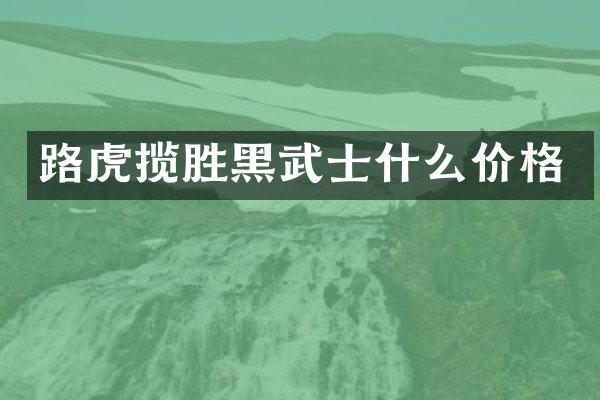路虎揽胜黑武士什么价格
