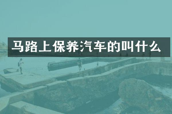 马路上保养汽车的叫什么