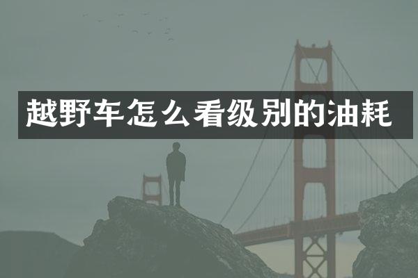 越野车怎么看级别的油耗