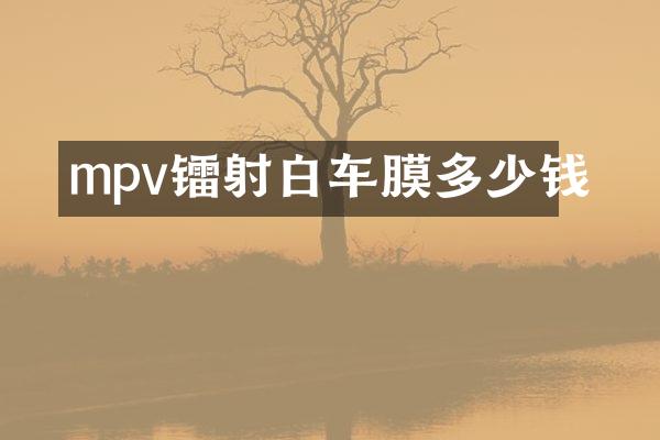 mpv镭射白车膜多少钱