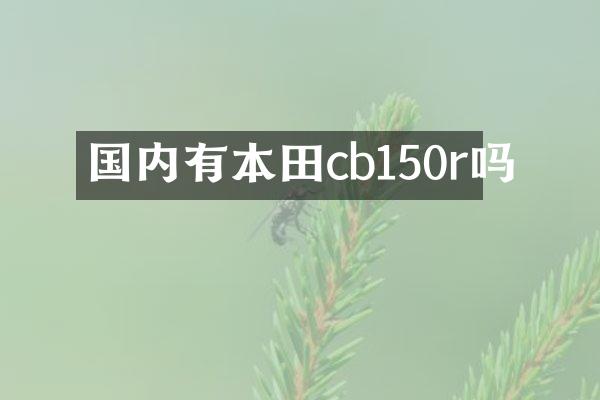 国内有本田cb150r吗