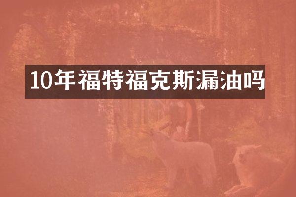 10年福特福克斯漏油吗