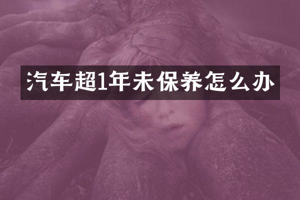 汽车超1年未保养怎么办