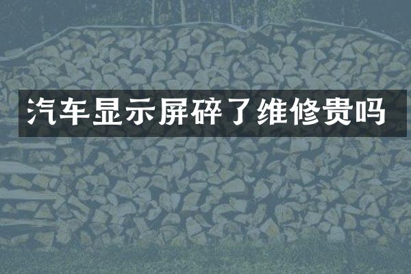 汽车显示屏碎了维修贵吗