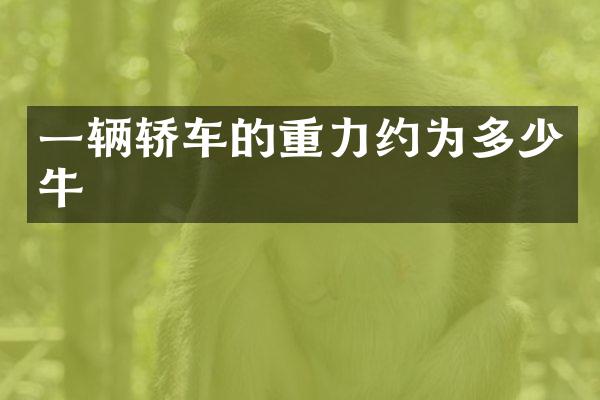 一辆轿车的重力约为多少牛