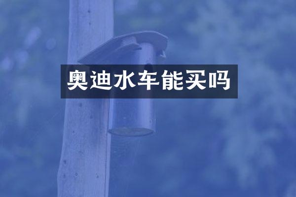 奥迪水车能买吗