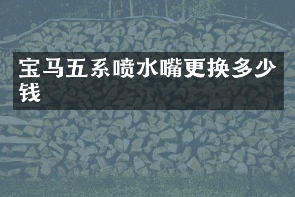 宝马五系喷水嘴更换多少钱