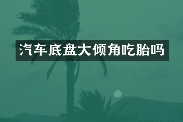 汽车底盘大倾角吃胎吗