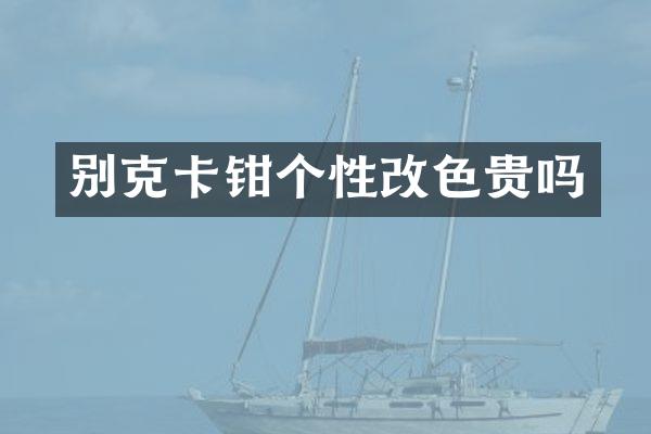 别克卡钳个性改色贵吗