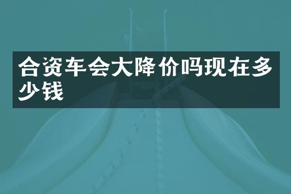 合资车会大降价吗现在多少钱