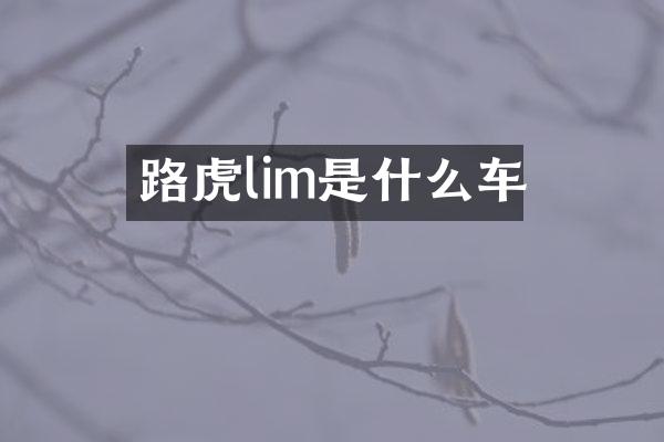 路虎lim是什么车