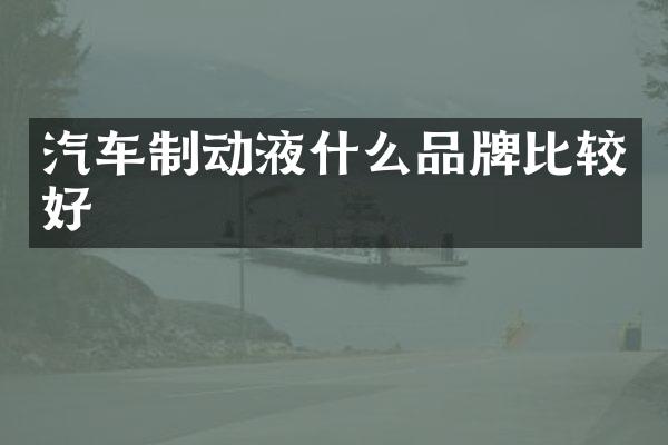 汽车制动液什么品牌比较好
