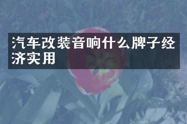 汽车改装音响什么牌子经济实用