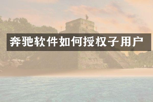 奔驰软件如何授权子用户