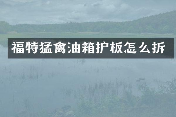 福特猛禽油箱护板怎么拆