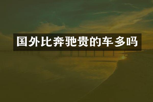 国外比奔驰贵的车多吗