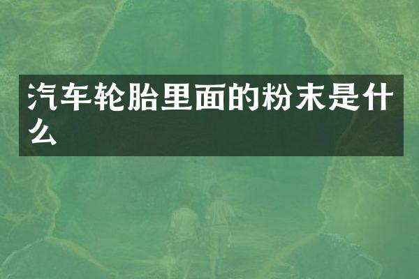 汽车轮胎里面的粉末是什么