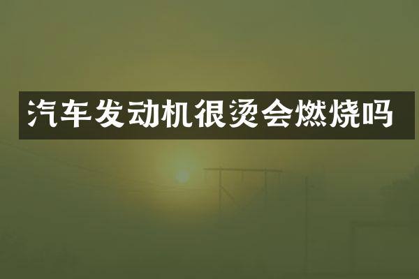 汽车发动机很烫会燃烧吗